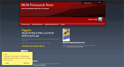 Desktop Screenshot of mlmprelaunchnews.com