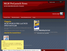 Tablet Screenshot of mlmprelaunchnews.com